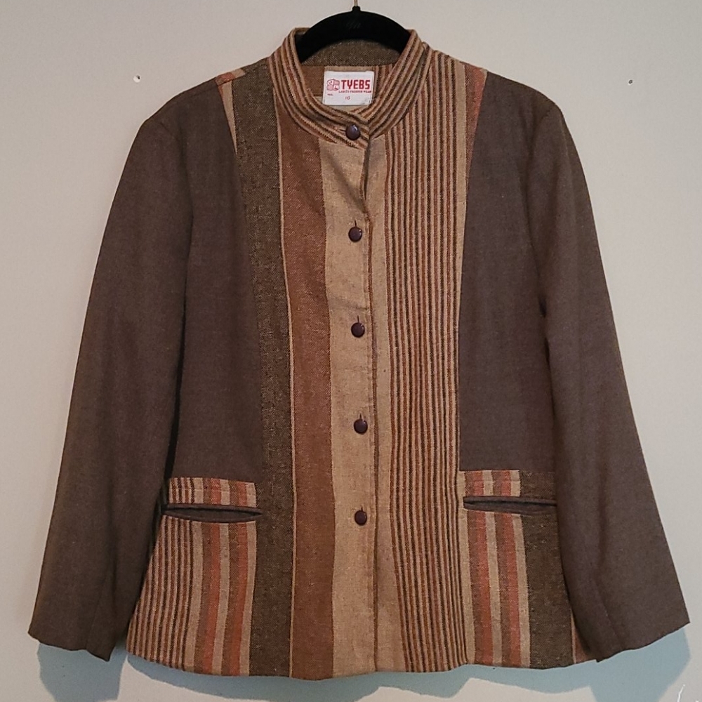 Vintage wool lines jacket 16